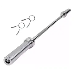 GENERICO - Barra Recta Olímpica De 120 Cm Cromada 6 Kg