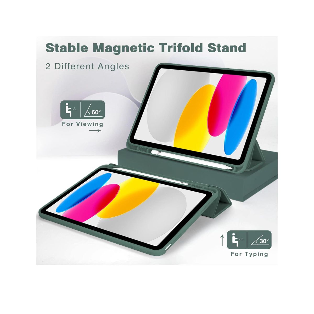 JOIGO - Funda Smart Cover Para iPad A16 2025 11th Generación Negro