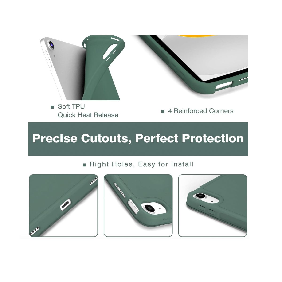 JOIGO - Funda Smart Cover Para iPad A16 2025 11th Generación Gold Rose