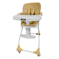 ALPHA - Silla Comer Bebe Plegable Folding Golden