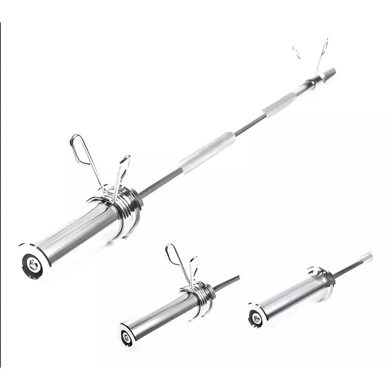 GENERICO - Barra Olimpica Recta De 120cm Cromada