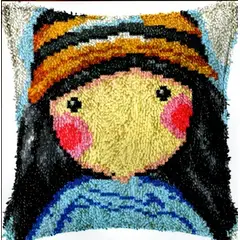 PURYCREA - Kit Arma Tu Funda De Cojín Con Lana Y Aguja Latch Hook