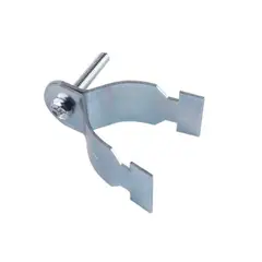 GENERICO - Abrazadera Electrogalvanizada Ruc Con Perno 25mm Pack 5 Und