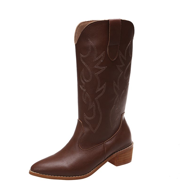 BLWOENS - Zapatos BOTAS largas de invierno para mujeres  - Marrón