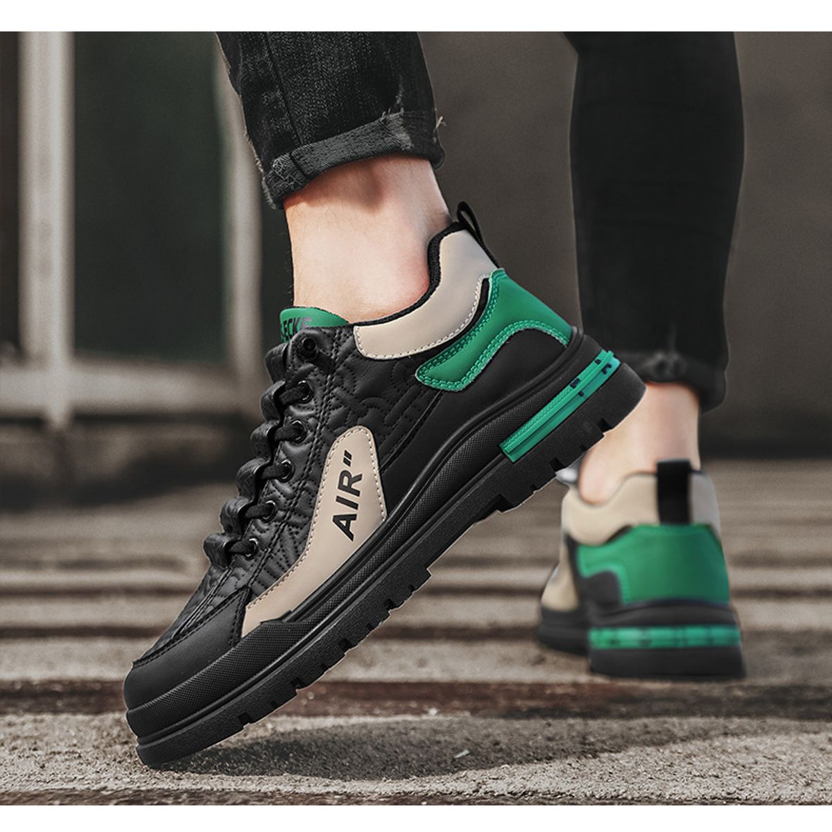 BLWOENS - Zapatos de portivas para hombres Zapatillas - Verde