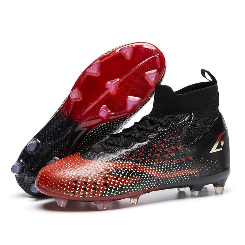BLWOENS - Zapatilla de fútbol AG para hombres mujers Zapatos- Negro