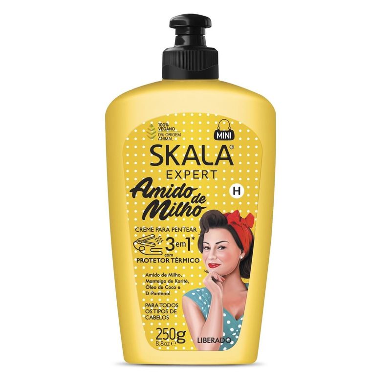 SKALA - CREMA PARA PEINAR 3EN1 ALMIDÓN DE MAIZ SKALA EXPERT 250 G.-