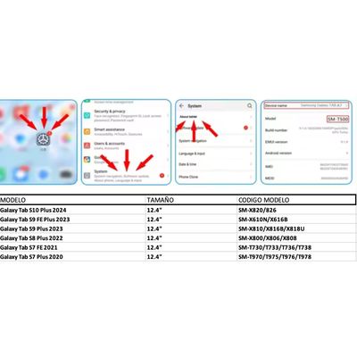 Imagen 2 del producto Funda Magic Key Para Galaxy Tab S10Plus-S9Plus-S9FePlus-S8Plus- Negro