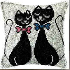 PURYCREA - Kit Arma Tu Funda De Cojín Con Lana Y Aguja Latch Hook