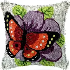 PURYCREA - Kit Arma Tu Funda De Cojín Con Lana Y Aguja Latch Hook