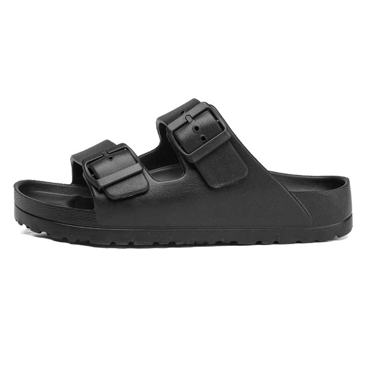 SHANDIAN - Sandalias Dedo Abierto Pantuflas Mujer Negro