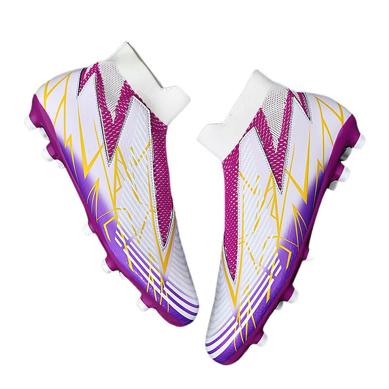 BLWOENS - Zapatilla de fútbol AG para hombres mujers Zapatos- Violeta