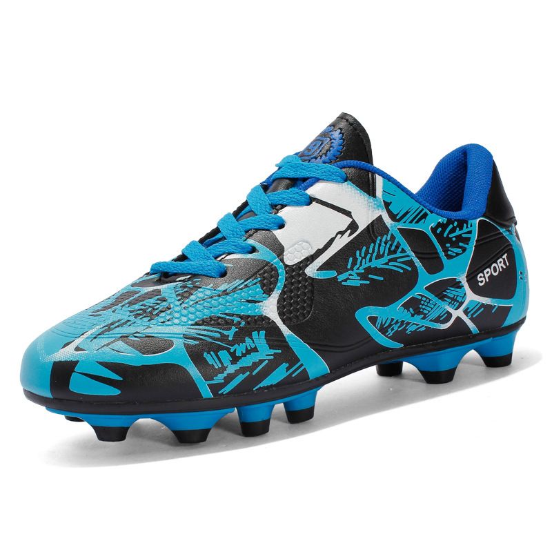 BLWOENS - Zapatos de fútbol AG para hombres - Azul