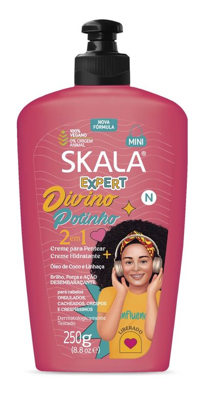 Crema Para Peinar 2en1 Kids Divino Potinho Expert 250g.-