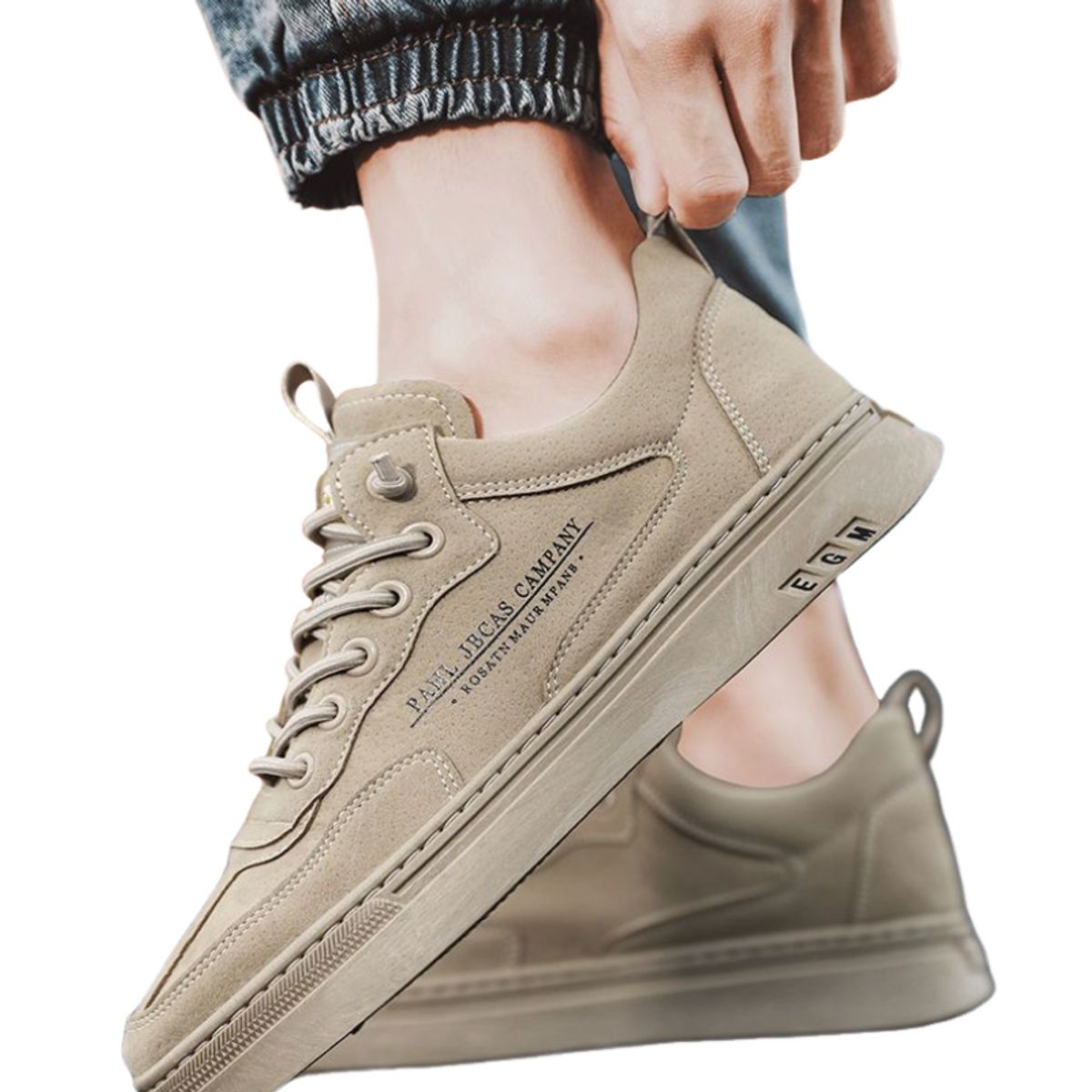 BLWOENS - Zapatos de portivas para hombres Zapatillas - Beige