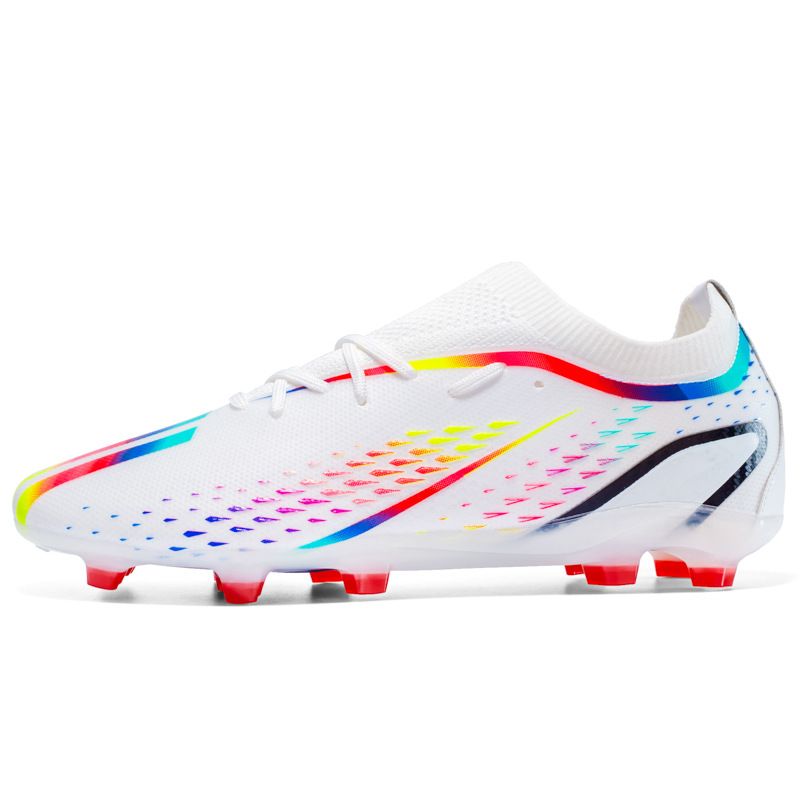 BLWOENS - Zapatos de fútbol AG para hombres - Blanco