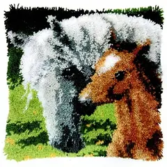 PURYCREA - Kit Arma Tu Funda De Cojín Con Lana Y Aguja Latch Hook