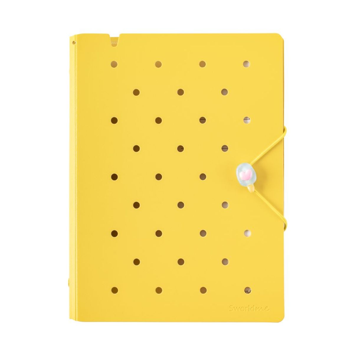 GENERICO - Agenda Pin A5 Amarillo c/ 6 Anillos