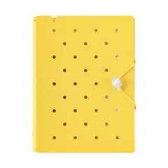 GENERICO - Agenda Pin A5 Amarillo c/ 6 Anillos