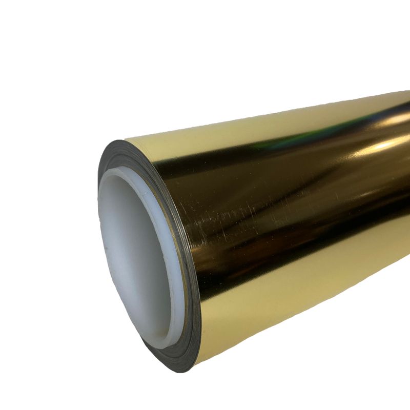 CREA PRINT - VINILO PU TERMOTRANSFERIBLE POR METRO PARA TEXTIL PERSONALIZA COLOR HOLOGRAPHIC GOLD