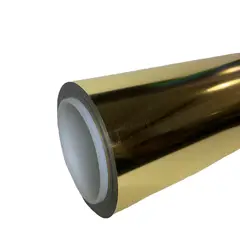 CREA PRINT - VINILO PU TERMOTRANSFERIBLE POR METRO PARA TEXTIL PERSONALIZA COLOR HOLOGRAPHIC GOLD