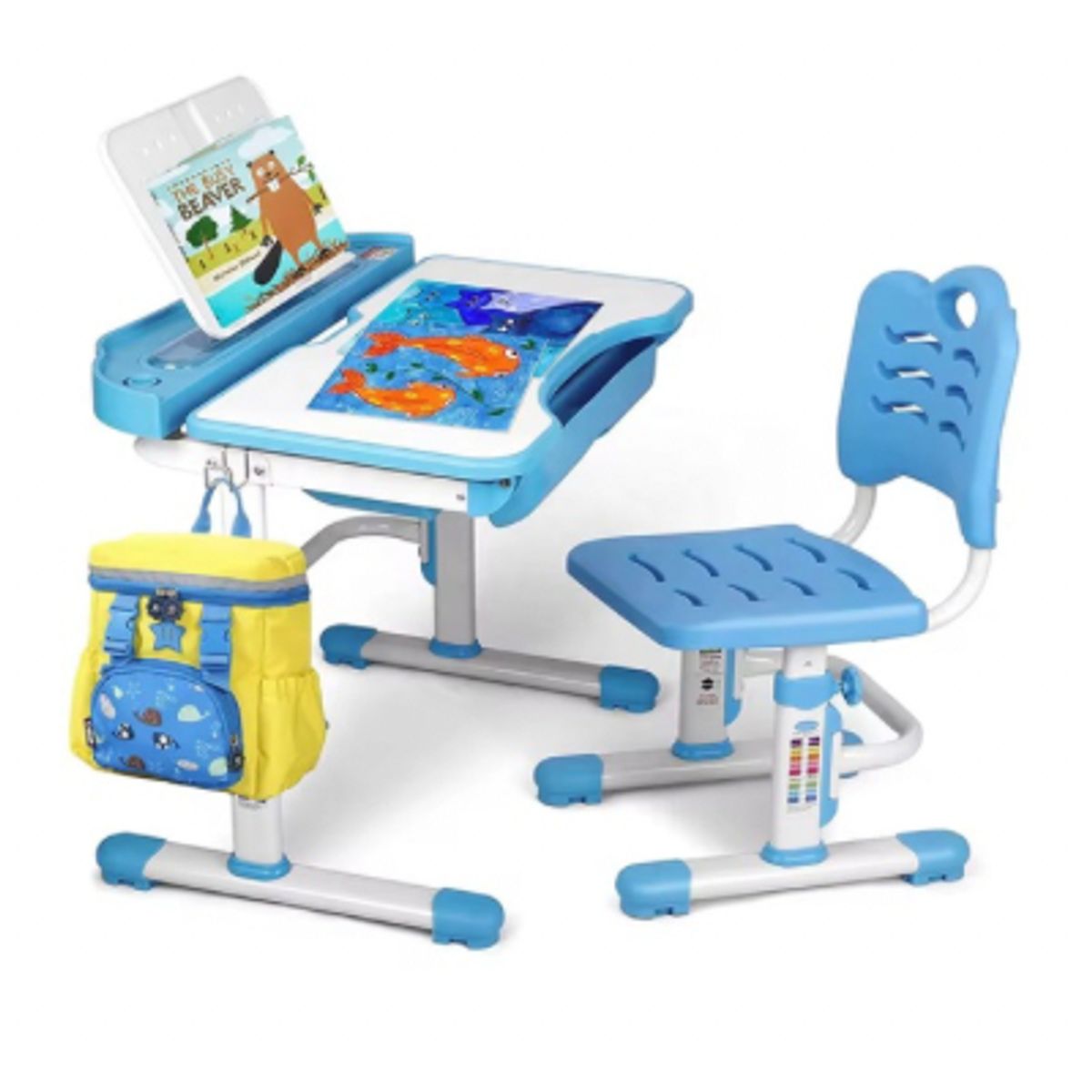 GENERICO - Mesa De Escritorio Infantil Para Niños Azul