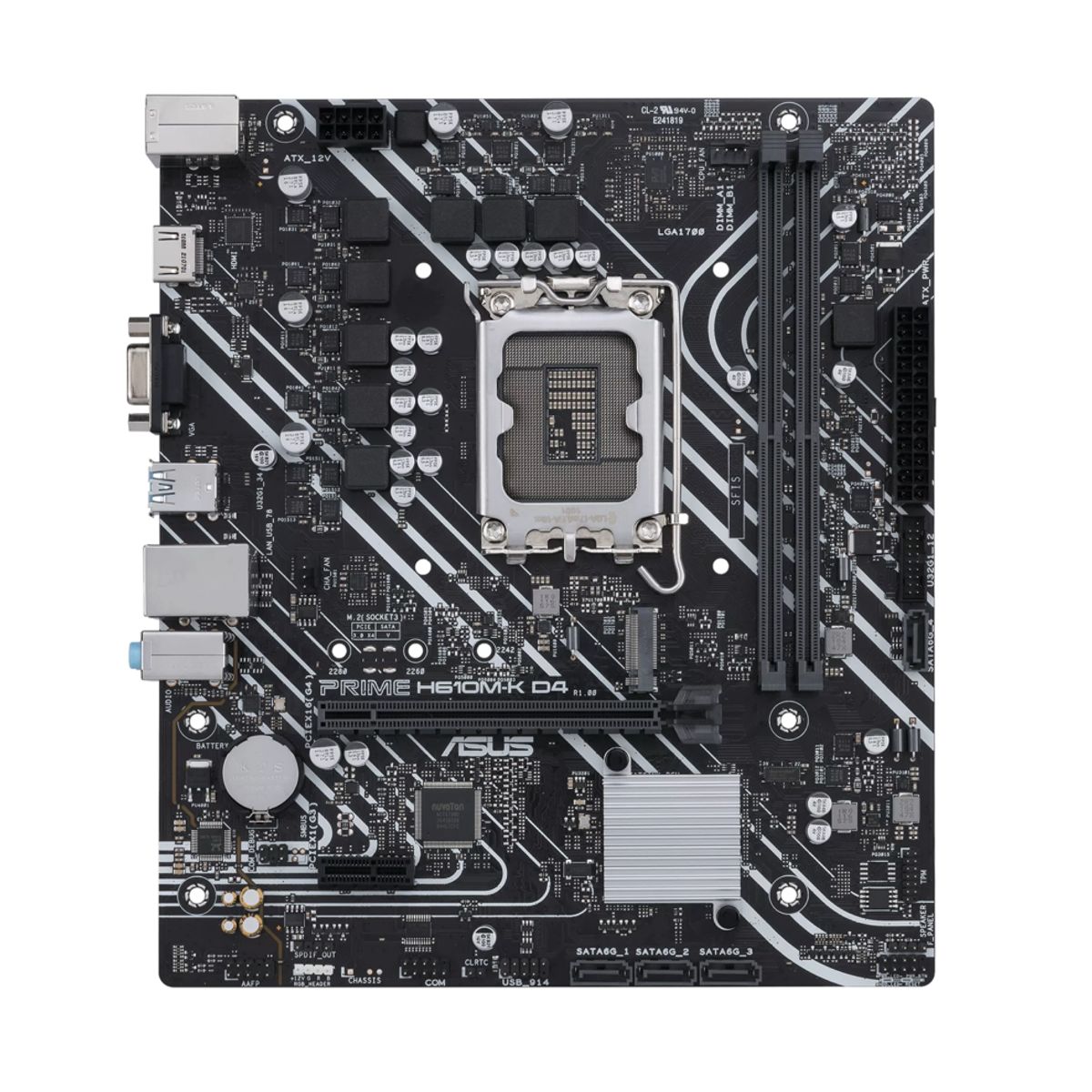 ASUS - Placa Madre Asus Prime H610M-K D4 Intel H610 LGA 1700 DDR4