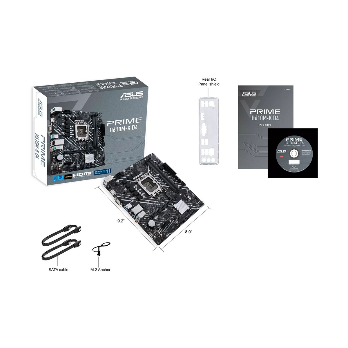 ASUS - Placa Madre Asus Prime H610M-K D4 Intel H610 LGA 1700 DDR4
