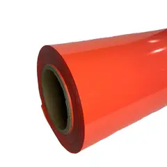 CREA PRINT - VINILO PU TERMOTRANSFERIBLE POR METRO PARA TEXTIL PERSONALIZA COLOR NARANJO NEON