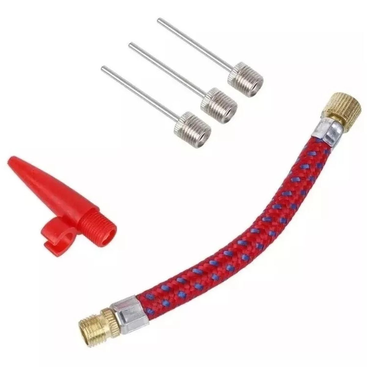 GENERICO - Kit De 5 Piezas Agujas De Inflar Balones Llanta Bici