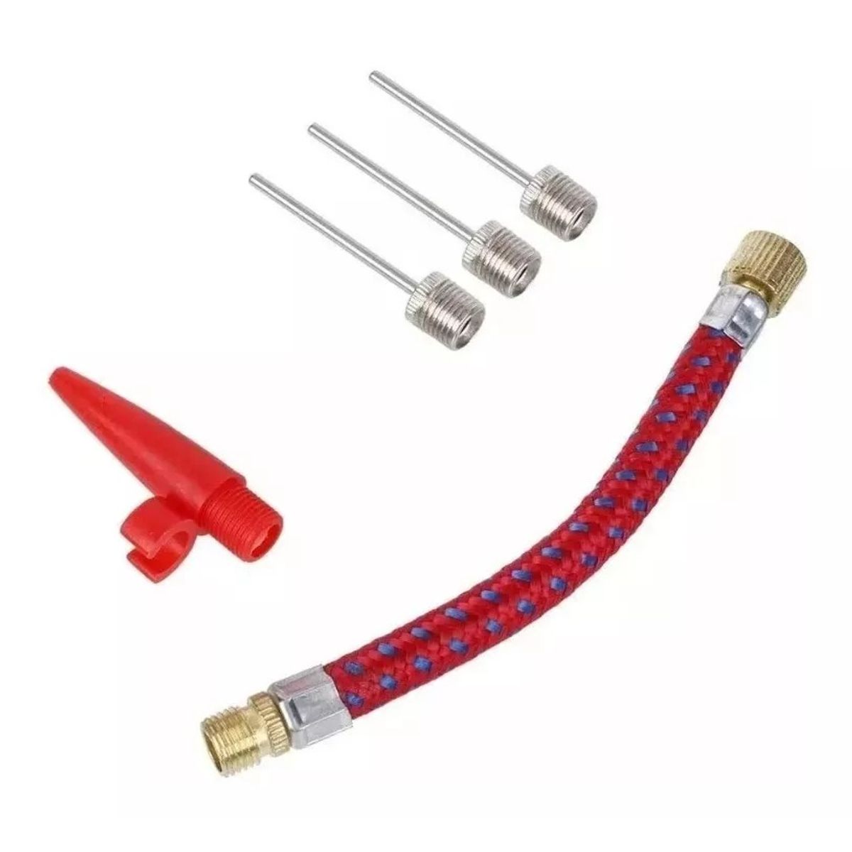 GENERICO - Kit De 5 Piezas Agujas De Inflar Balones Llanta Bici