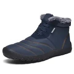 BLWOENS - Botas de algodón cerradas para Hombre -Azul