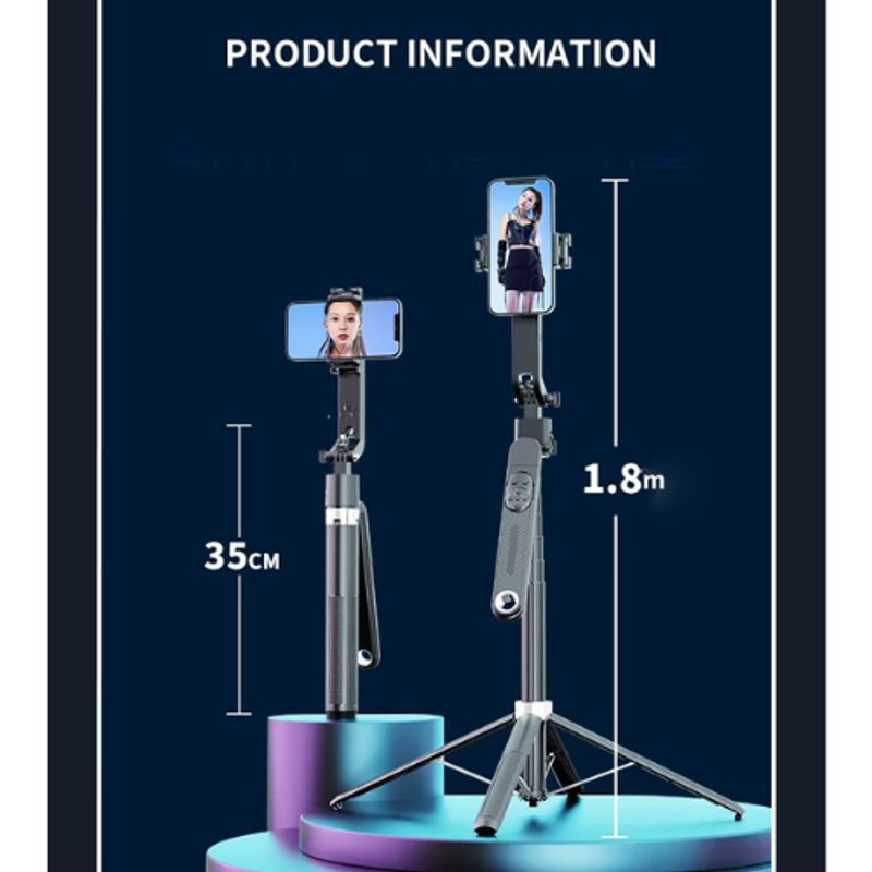 GENERICO - Trípode Inteligente 360° con Seguimiento Facial