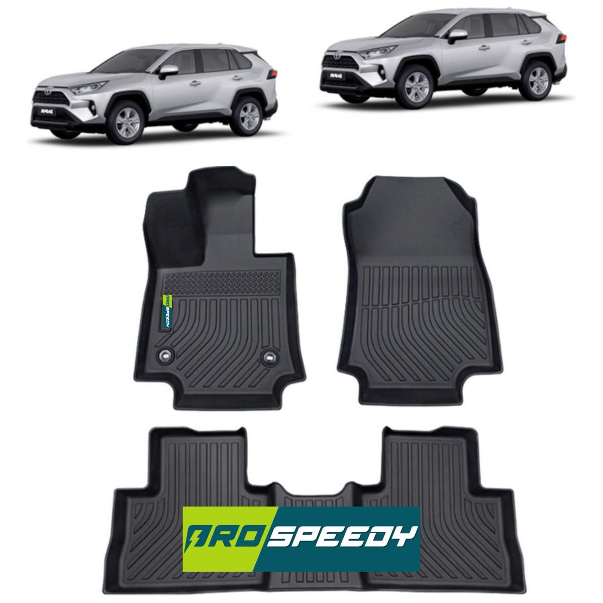 GENERICO - PISOS CALCE PERFECTO PROSPEEDY TOYOTA RAV4 2019+ MANUAL