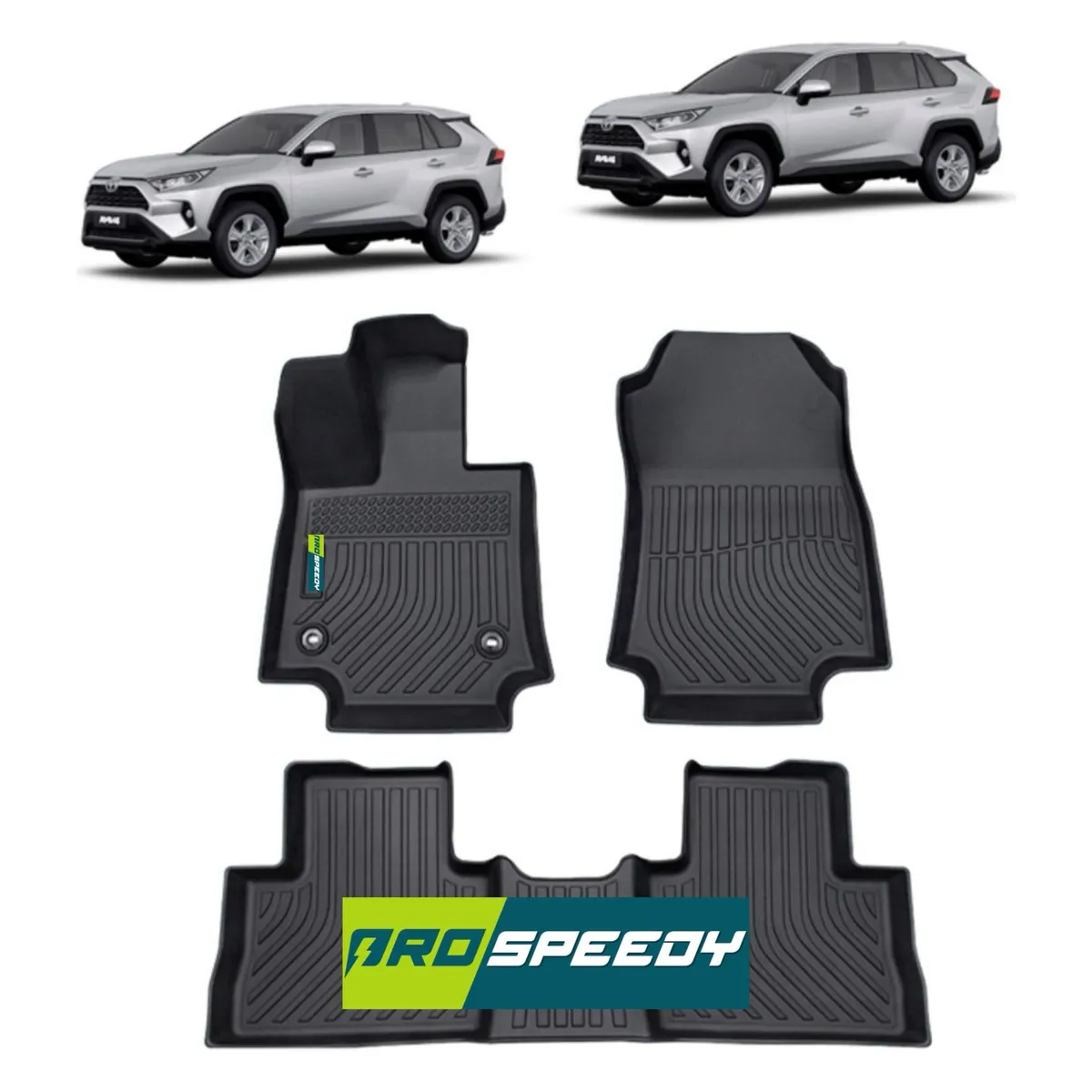 GENERICO - PISOS CALCE PERFECTO PROSPEEDY TOYOTA RAV4 2019+ MANUAL