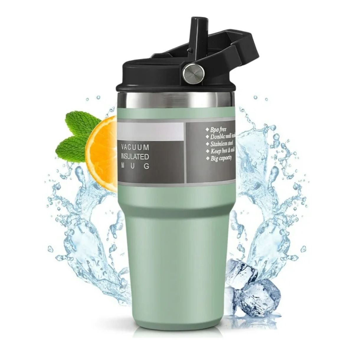 GENERICO - Vaso Térmico Termo Mug Acero Inoxidable Portátil 600 Ml