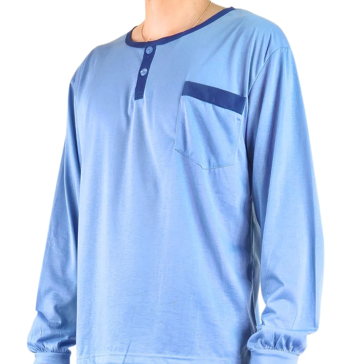 LIKE SHOP - Pijama Hombre Manga Larga Verano 4021