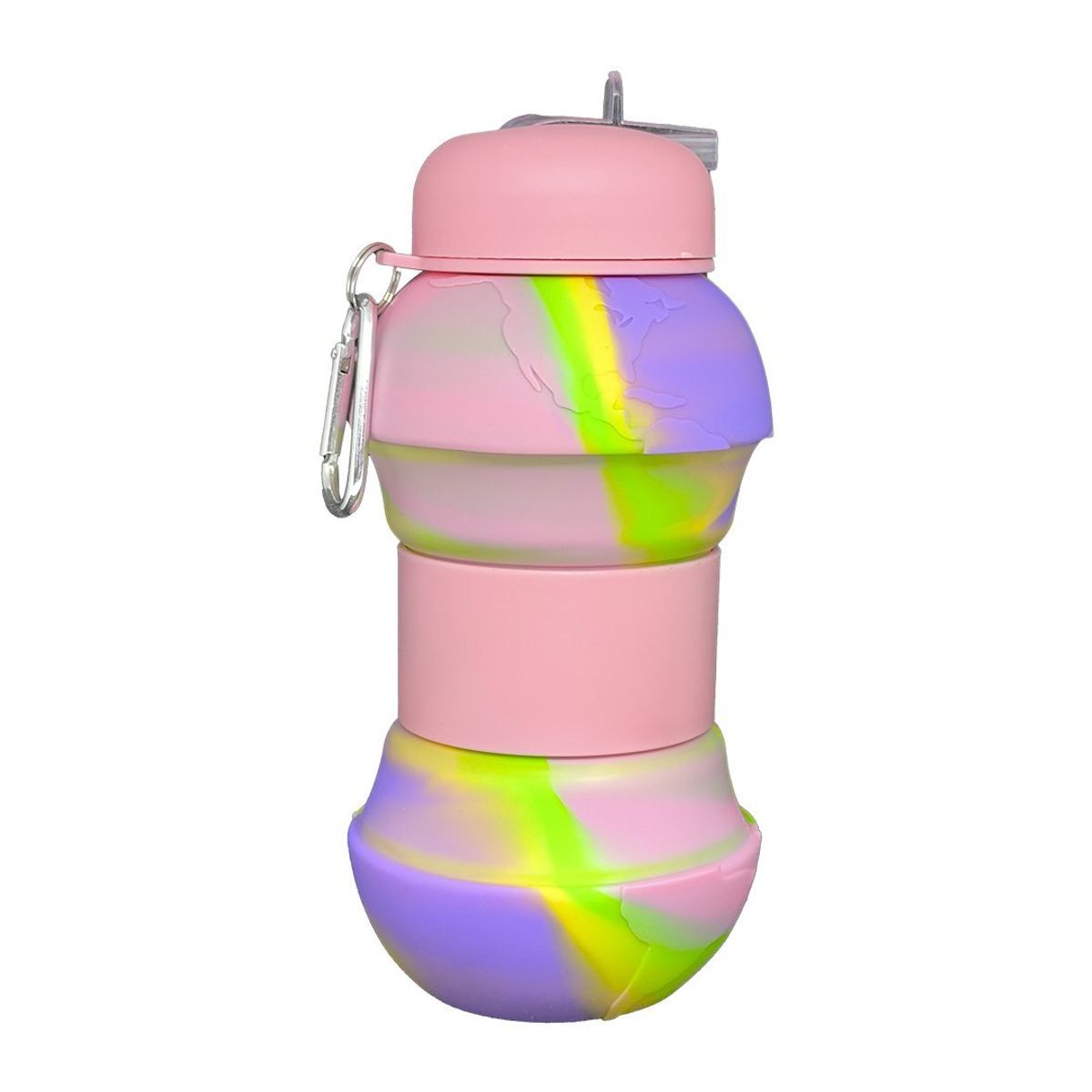 GENERICO - BOTELLA DE AGUA PLEGABLE SILICONA PARA NIÑOS 500ML