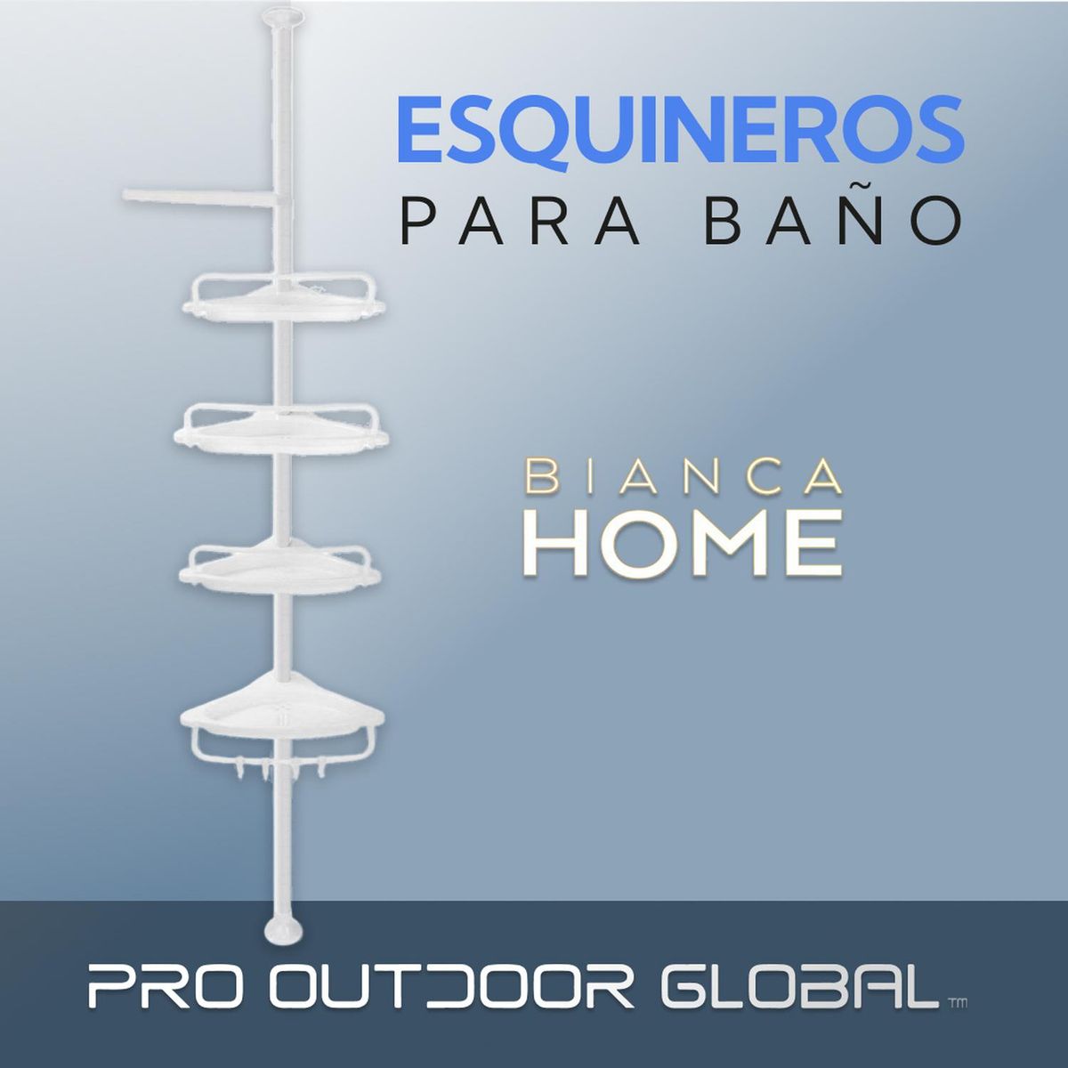 BIANCA HOME - Esquinero Para Baño Blanco