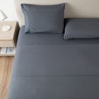Sabana 1800 Hotel Ultra Suave Funda Bordada - Gris oscuro - Super King