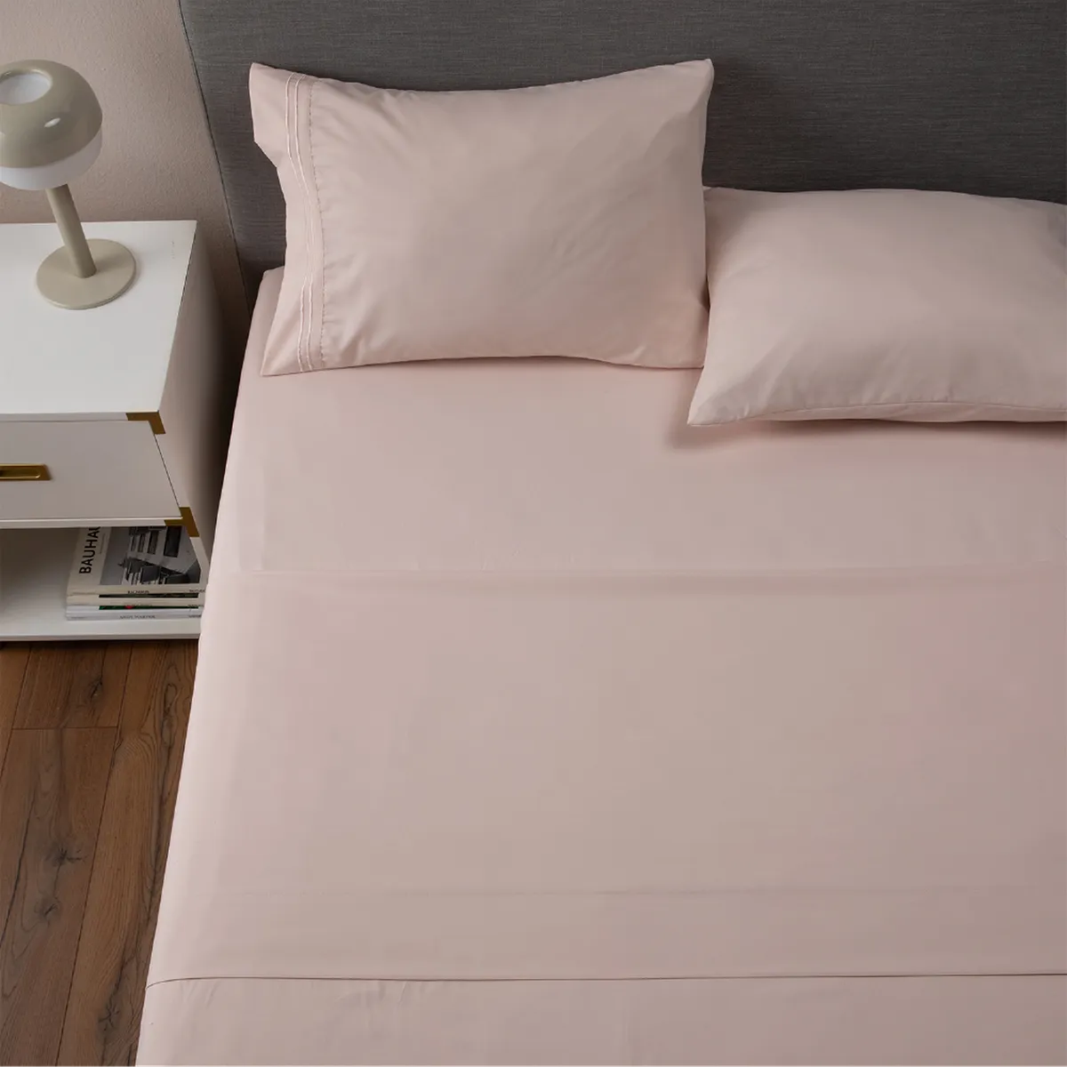 CASATUA - Sabana 1800 Hotel Ultra Suave Funda Bordada - Rosa - 2 plazas