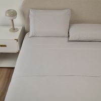 Sabana 1800 Hotel Ultra Suave Funda Bordada - Gris - 2 plazas