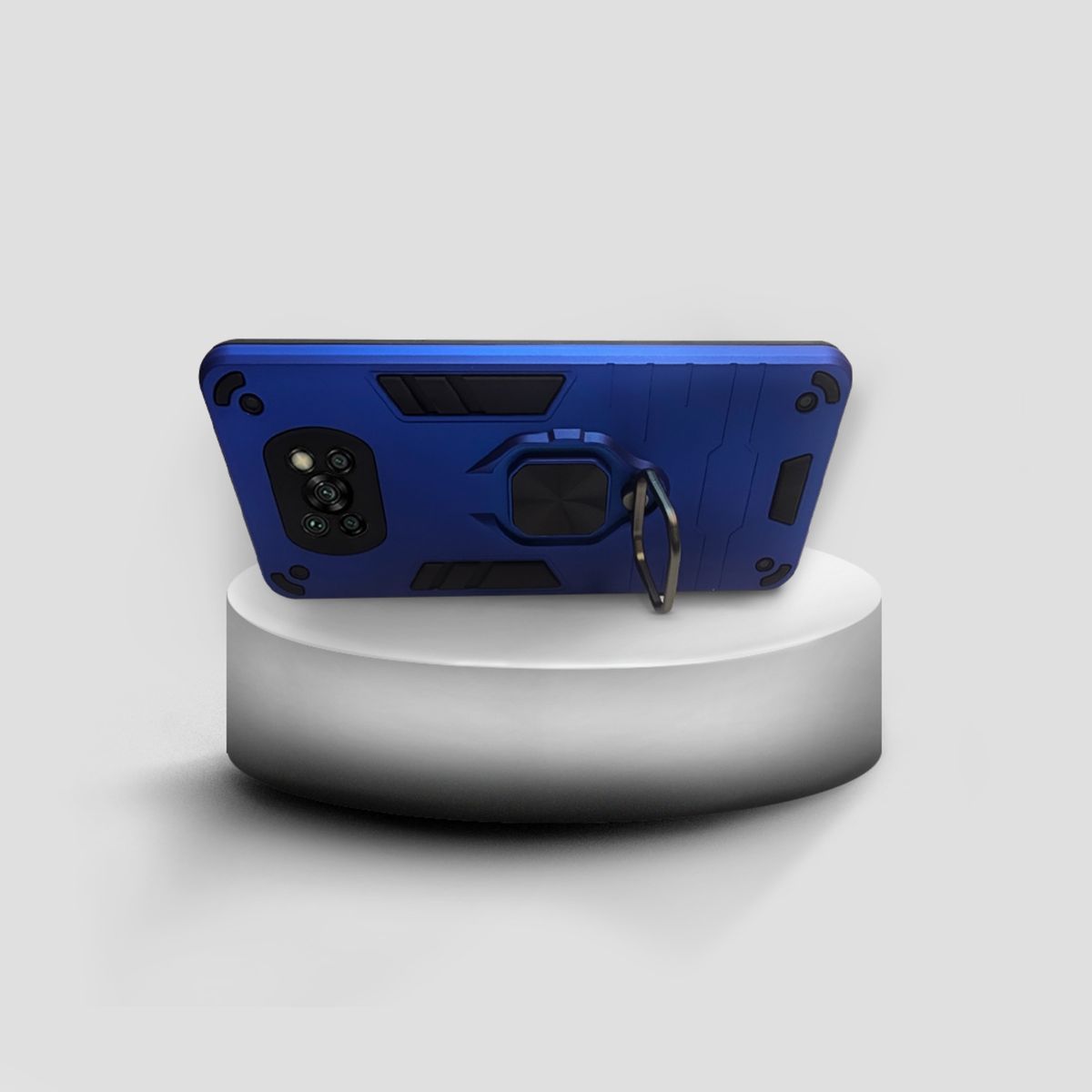 GENERICO - CARCASA ANILLO ANTIGOLPE PARA CELULAR XIAOMI POCO X3 - X3 PRO AZUL