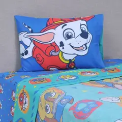 WINDSOR - Sábana 15 Plazas Microfibra Paw Patrol Niño Triángulo