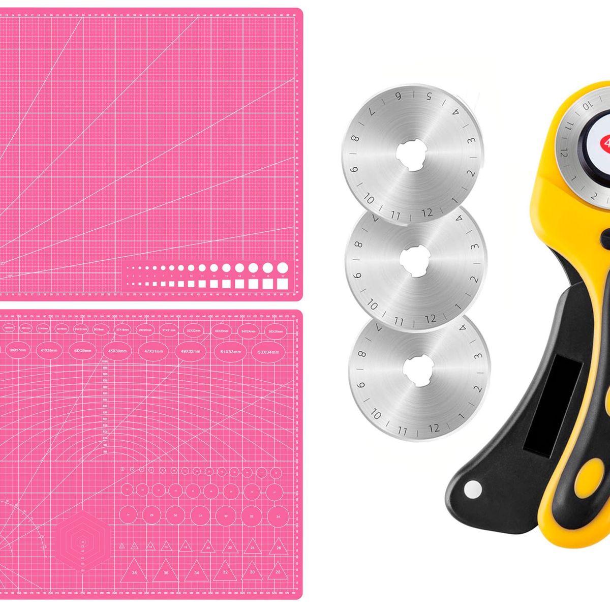 RD - Base Tapete Corte A2 45x60cm + Cutter Rotativo + 3 Cuchillas