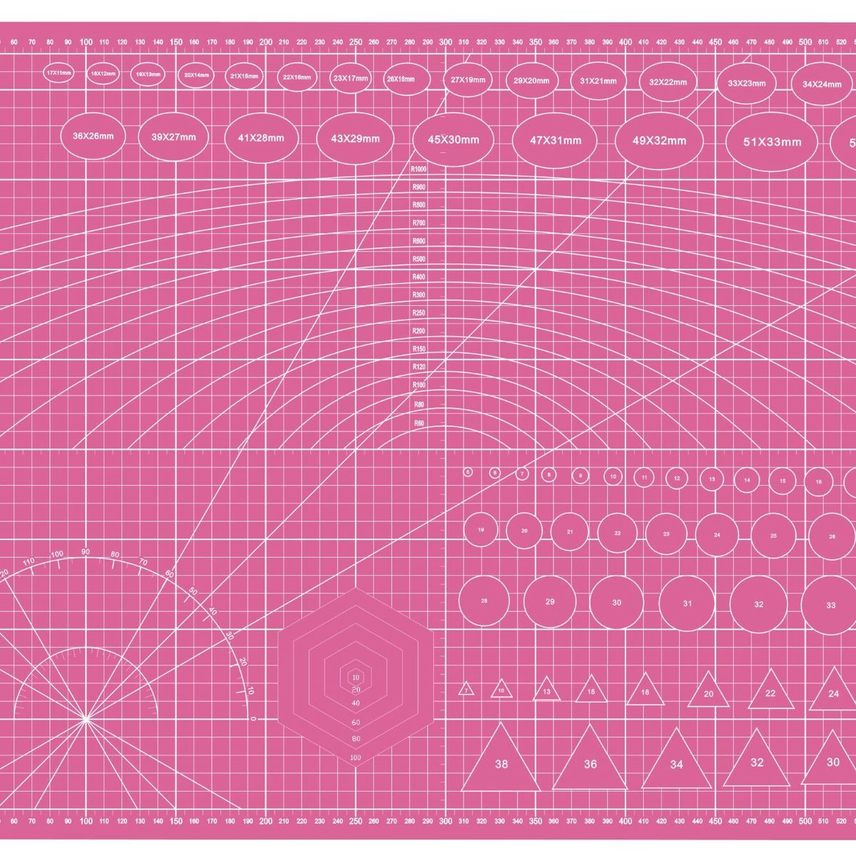 RD - Base Tapete Corte A2 45x60cm + Cutter Rotativo + 3 Cuchillas