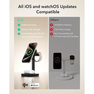 Imagen 2 del producto Estación De Carga 3 En 1 Qi2 Para iPhone Watch AirPods
