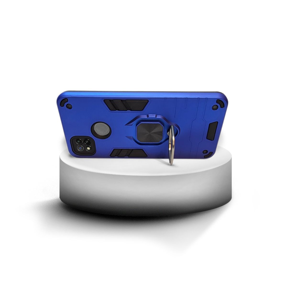 GENERICO - CARCASA ANILLO ANTIGOLPE PARA CELULAR XIAOMI REDMI 9C AZUL