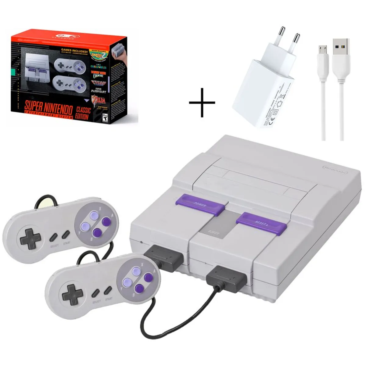 VENUS MIA - Consola Retro Mini Super Classic Edition SNES + 2 Controles