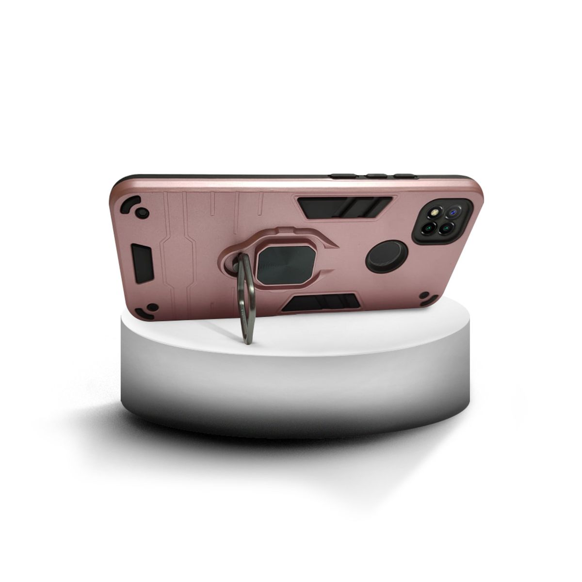GENERICO - CARCASA ANILLO ANTIGOLPE PARA CELULAR XIAOMI REDMI 9C COBRE